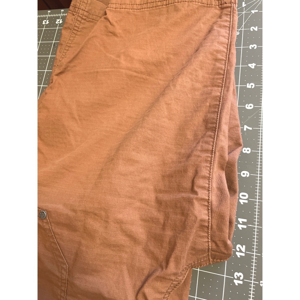 Prana Women Shorts Halle Bermuda Utility Hiking 10 Brown - Picture 8 of 9
